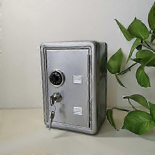 Stainless Steel Mini Safe With Key Lock