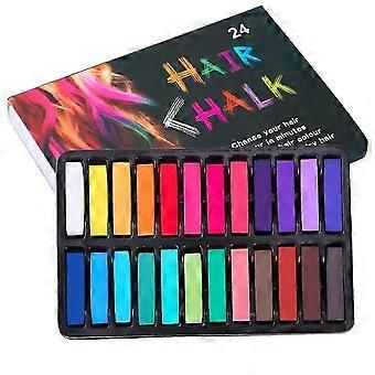 Set van 24 haarstiften in verschillende kleuren, geschikt voor kinderen en huisdieren (honden). Wasbare haarkleur, een creatief cadeau voor kinderen, ideaal voor Halloweenfeestjes, verjaardagsfeestjes, Pasen en cosplay. _S1