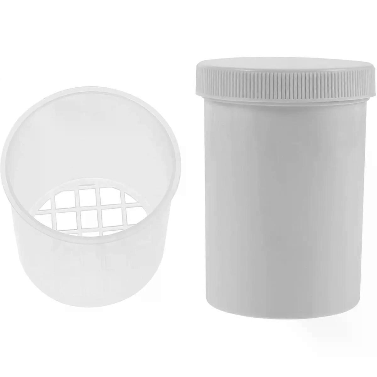 Aid Drying Box with Perforated Separator, White Plastic