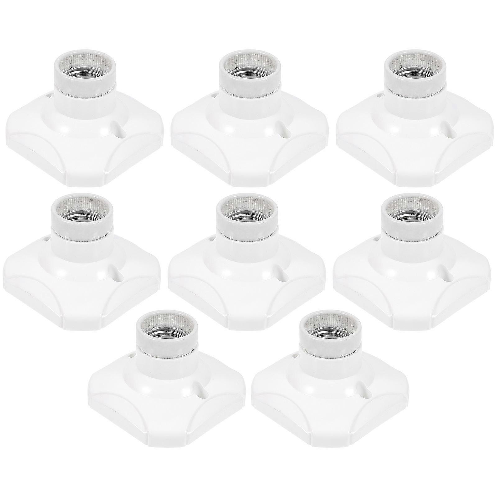 Lamp Base E27 Lampholder for Practical Home Lighting 8Pcs Set