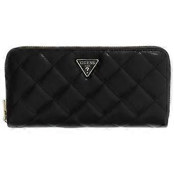 GUESS Juliet Large Zip Around Purse - Black