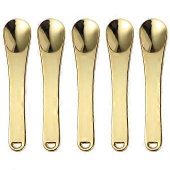 Mini Lotion Spatulas, 5-Piece Set for Face Care and Cosmetic Application