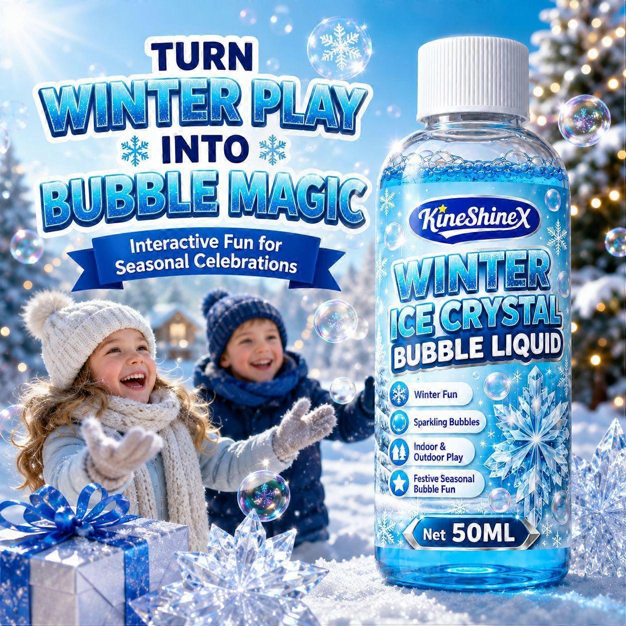 Blow Bubbles that Hold Their Shape on Cold Days with Winter Solution