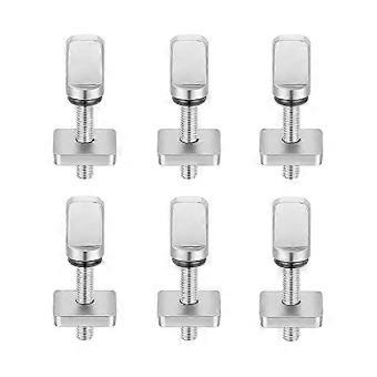6 PCS Surfboard Fin Screws, No Tool Stainless Steel Thumb Fin Screw for SUP Surf Longboard Paddlebo-brnv