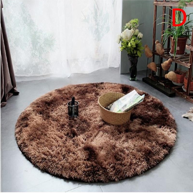 Runda mattmattor för vardagsrum Dekor Barnrum Långa plyschmattor Sovrumsmattor