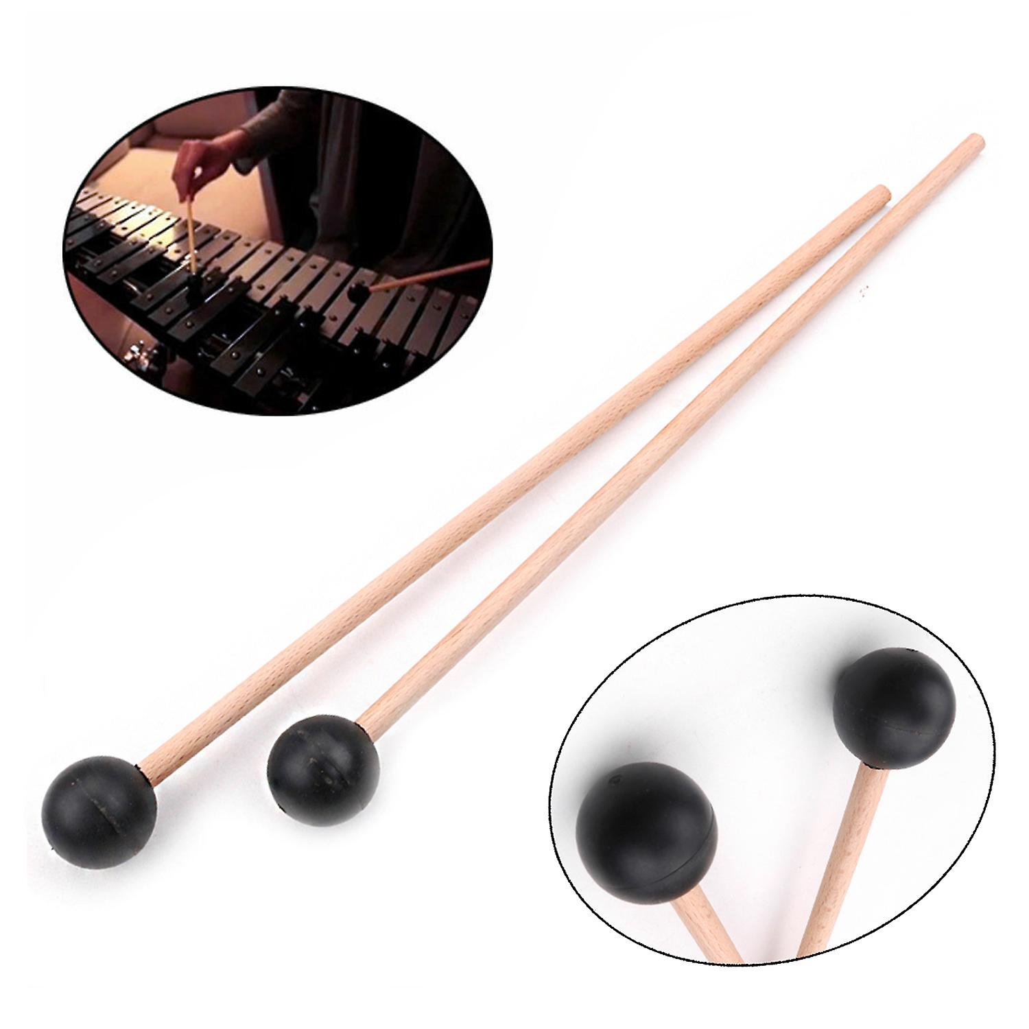 1 Pair Professional Xylophone Marimba Mallet Drumsticks Percussion Parts