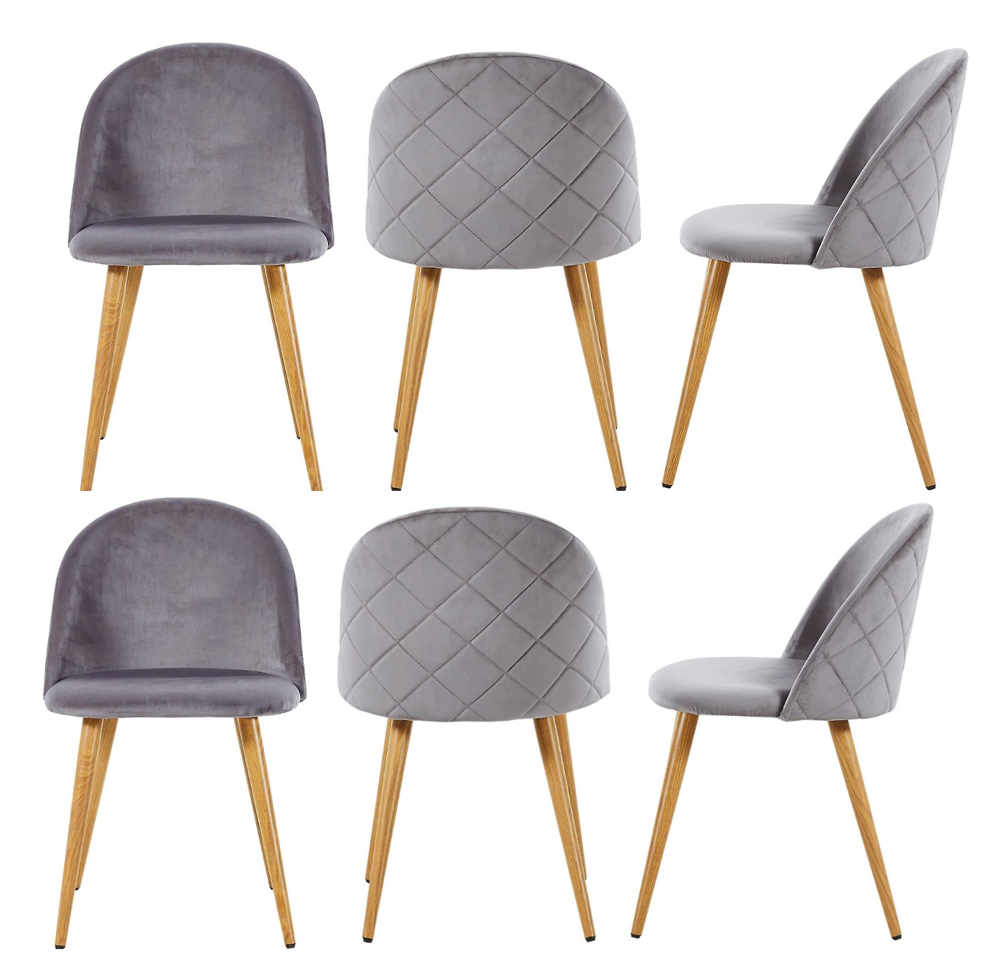 Luciana Fluwelen Eetkamerstoelen Set Van 6