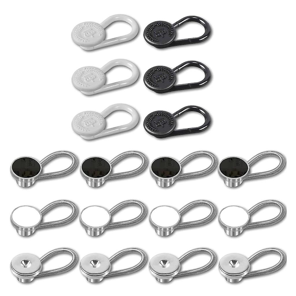 18Pcs Shirt Collar Buttons Extender Multifunctional Spring Adjustment Button