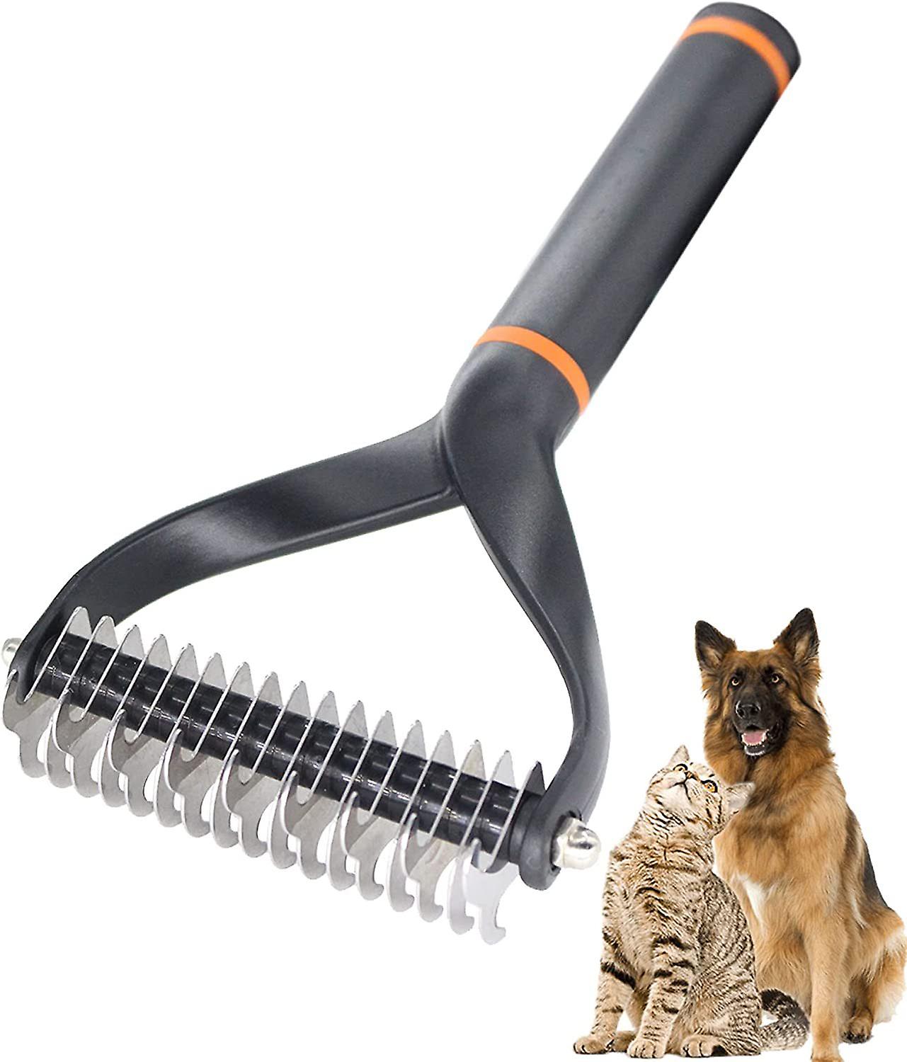 Pet Grooming Brush, Dog Detangling Comb(Black)