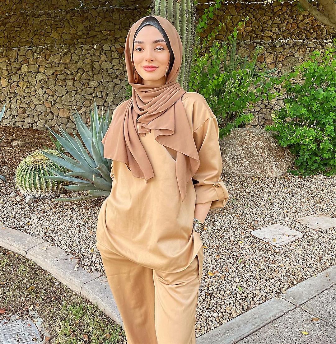 Tenue De Sport Modeste Pour Femme – Ensemble 2 Pièces Manches Longues & Pantalon Large | Tissu Respirant