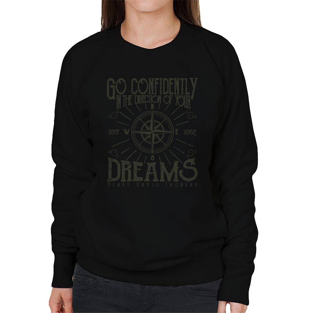 Go Confidently To Your Dreams Compass Women's Sweatshirt