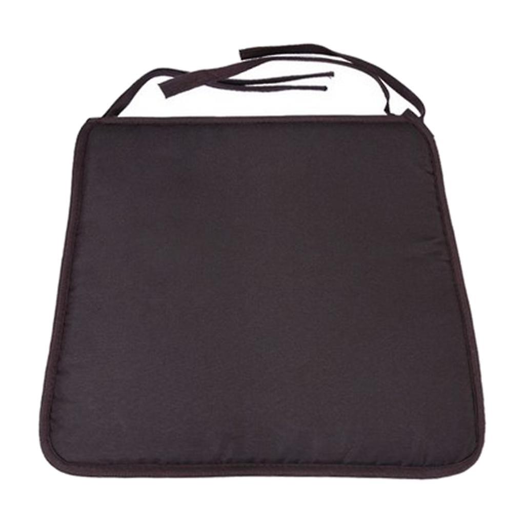 Cuscino del sedile imbottito antiscivolo Cuscino Morbidi cuscinetti per sedie con lacci Caffè