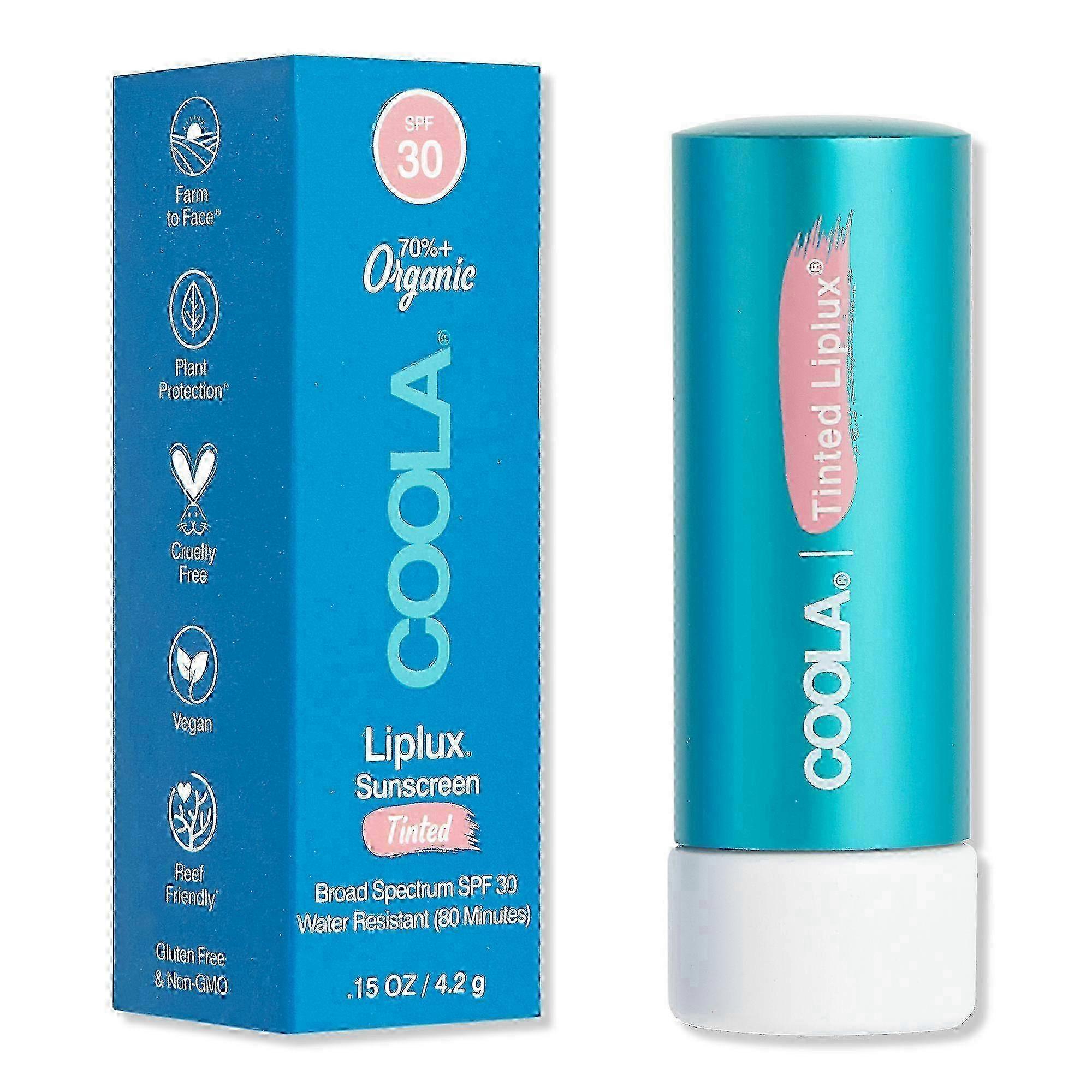 Coola 有机 Liplux 经典防晒润唇膏，SPF 30，有色，0.1 盎司