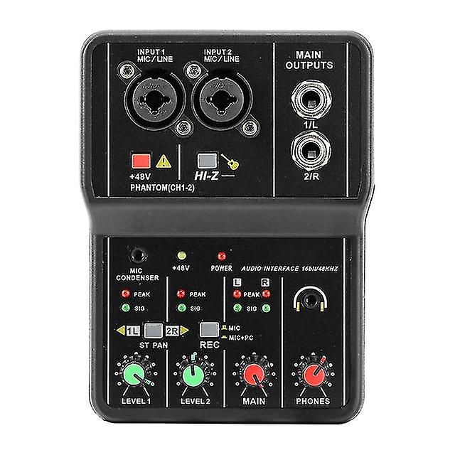 Q-24 Q-22 Q-12 Audio Interface Sound Card With Monitor Mixing Console Studio Recording Microphone 48v Phantom Power Sound Mixer