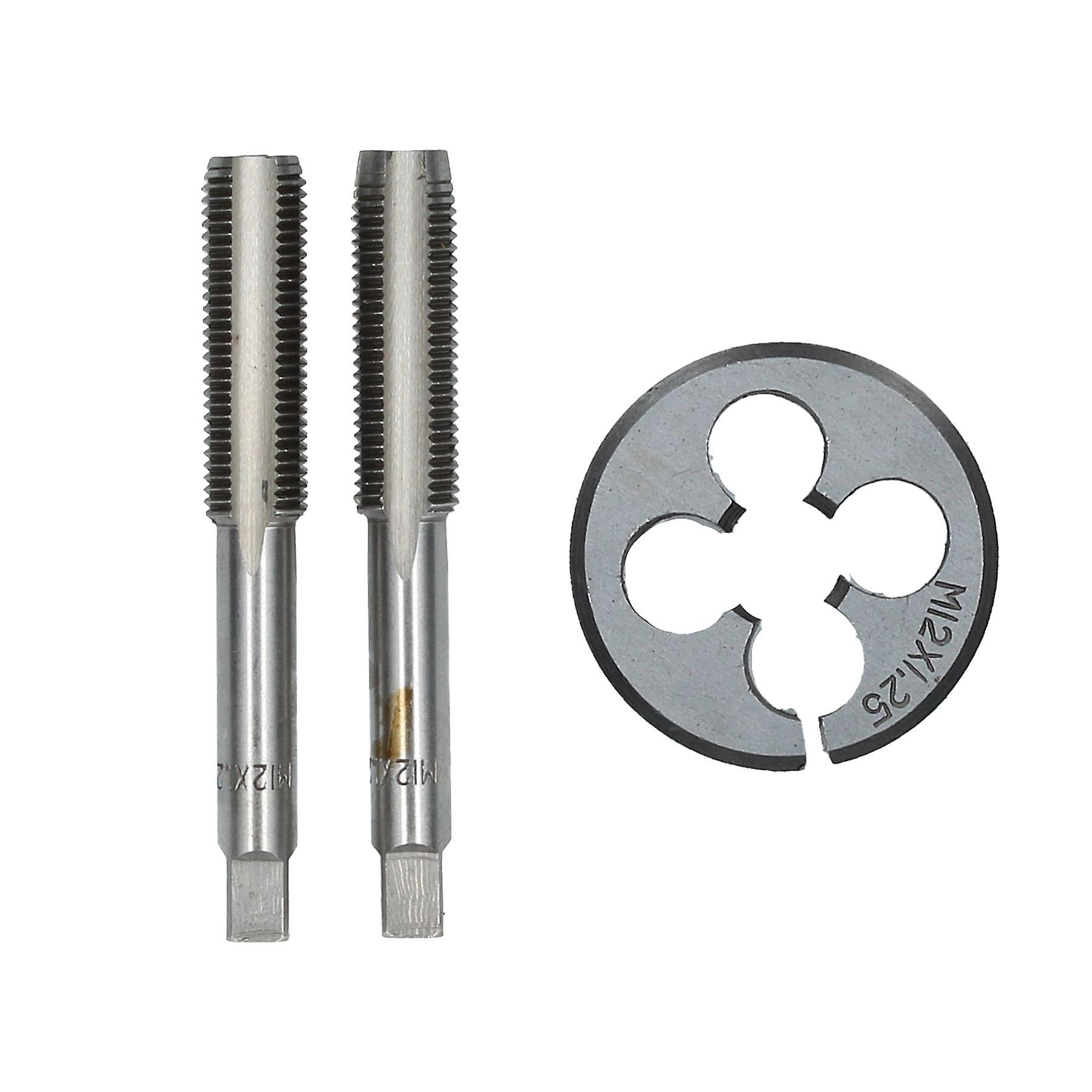 M12 x 1.25mm Metric Tap and Die Tungsten Steel Taper and Plug TD011_TD046