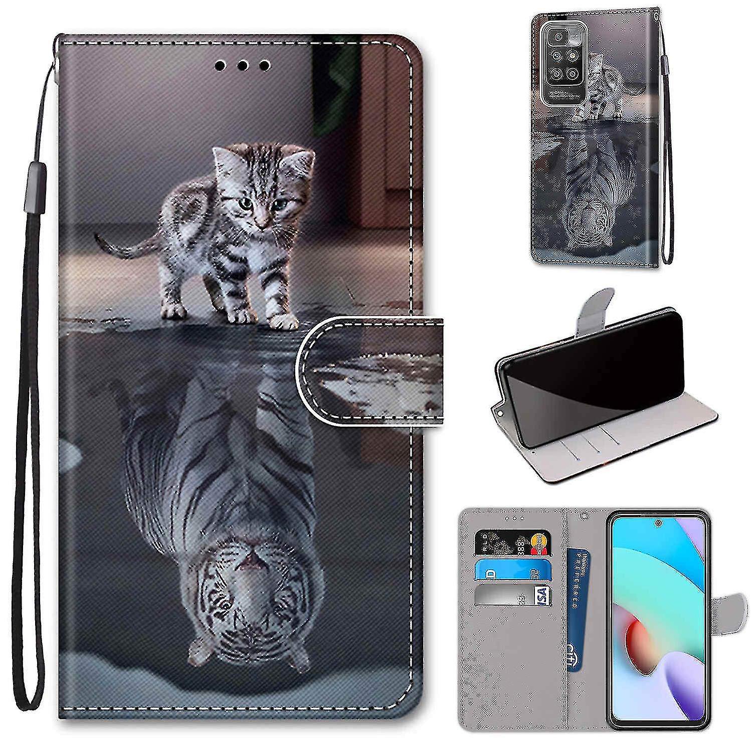 Compatible With Redmi 10 Cat Becomes Tiger Mobile Case