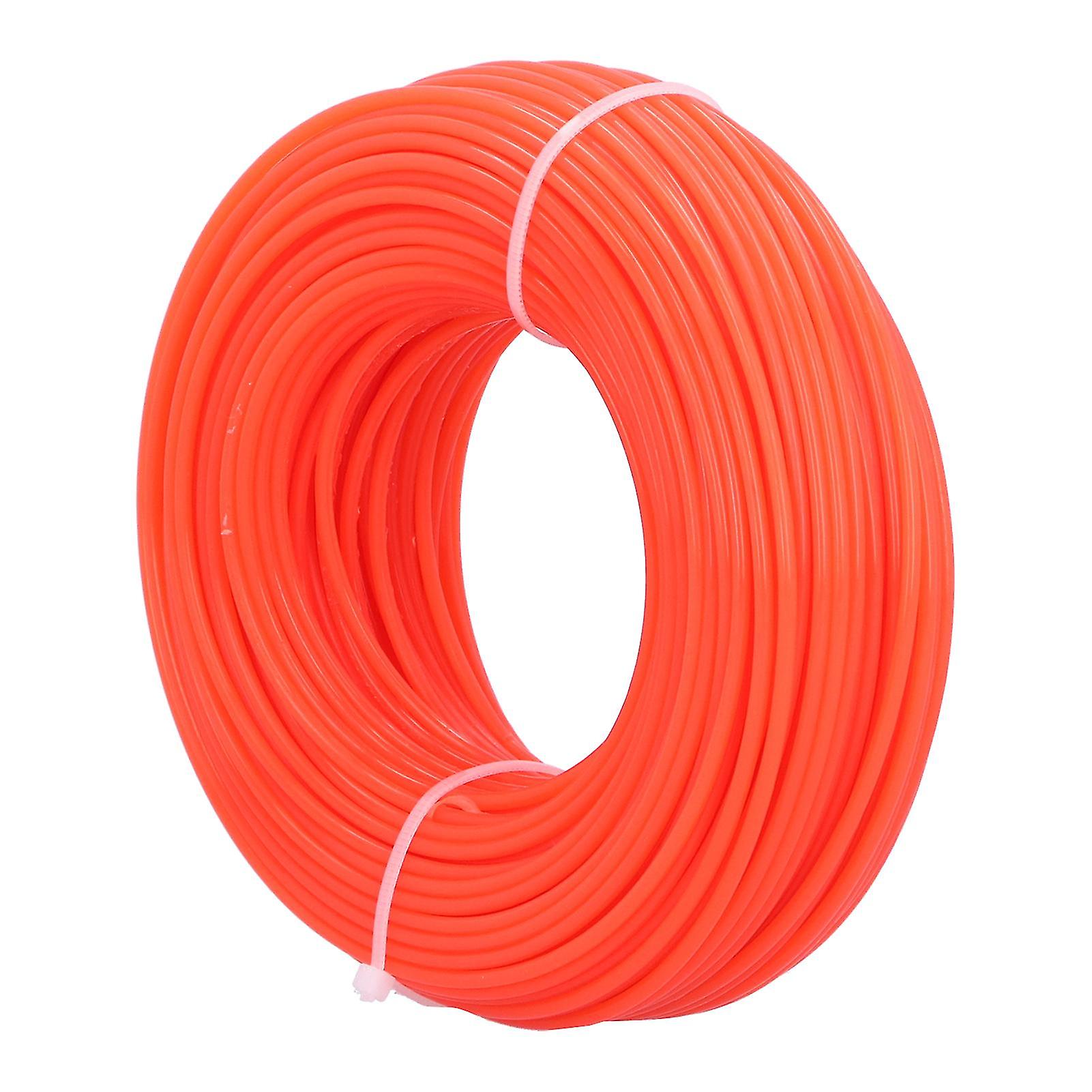 50m 2.4mm Trimmer Line Round Nylon Line Wire Wear-Resistant Replacement for Petrol Grass Trimmer