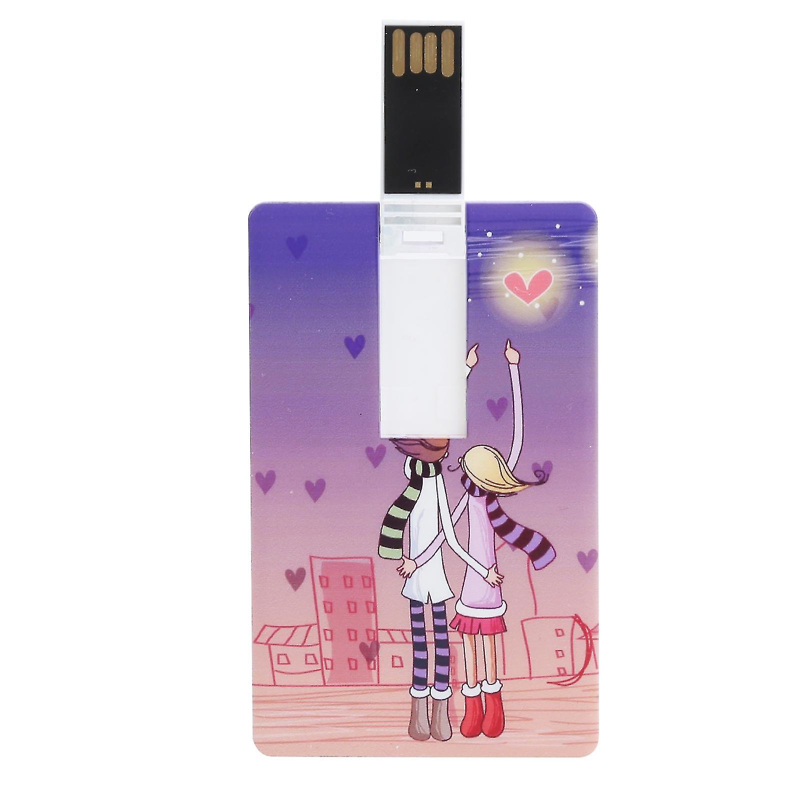 Card U Disk Portable Cartoon USB2.0 Flash Drive Computer Data Storage Memory Stick Gifts