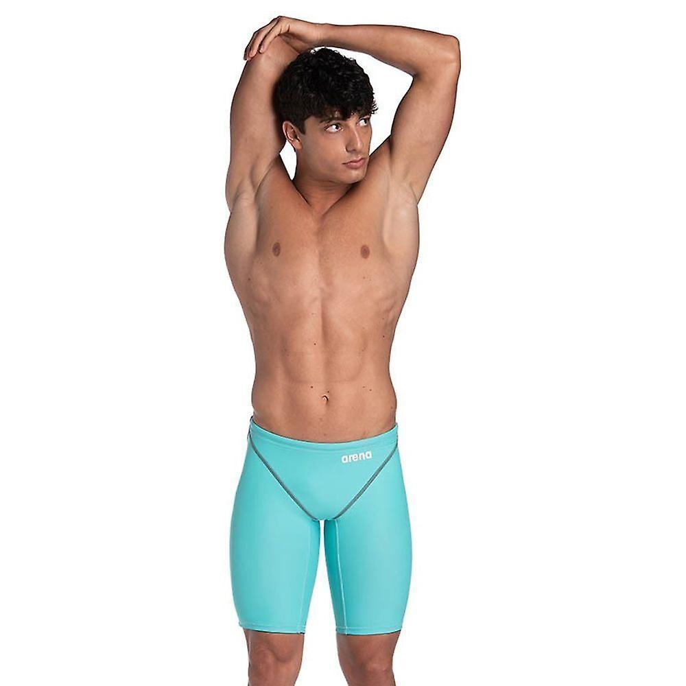 Mens Arena Swimming Powerskin Jammers Quick Dry Plain Aquamarine Swim Shorts