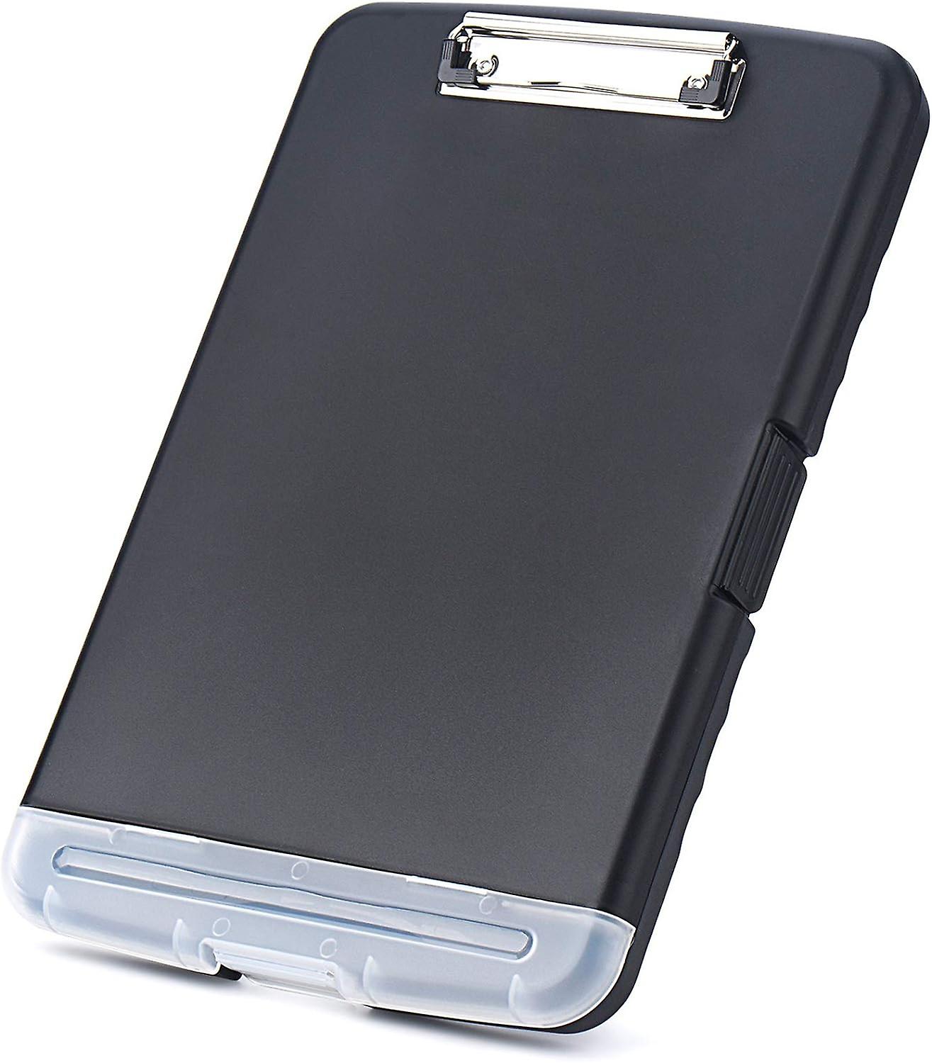 Plastic A4 Clipboard(Black), Plastic Clipboard Storage Box, With