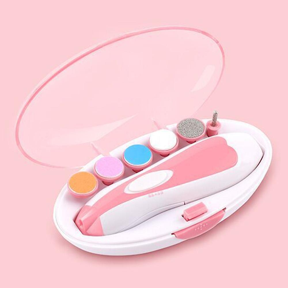 6-in-1 Baby Nail Trimmer with LED Light Electric Nail Trimmer Kit for Infants Toddlers Kids with 6pc