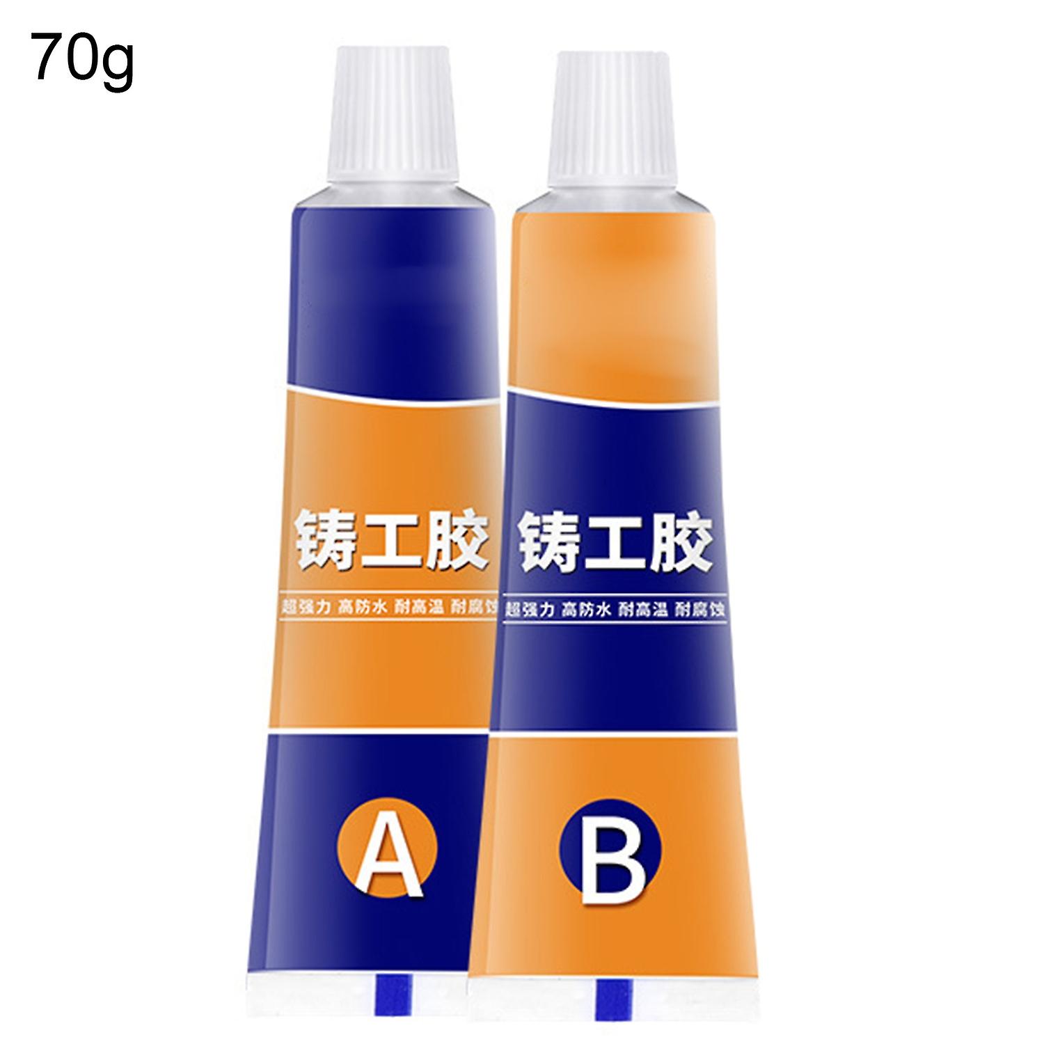 1 Pair High Strength Casting Glue Anti-corrosion Convenient Widely Used Metal Repair Paste compatibl