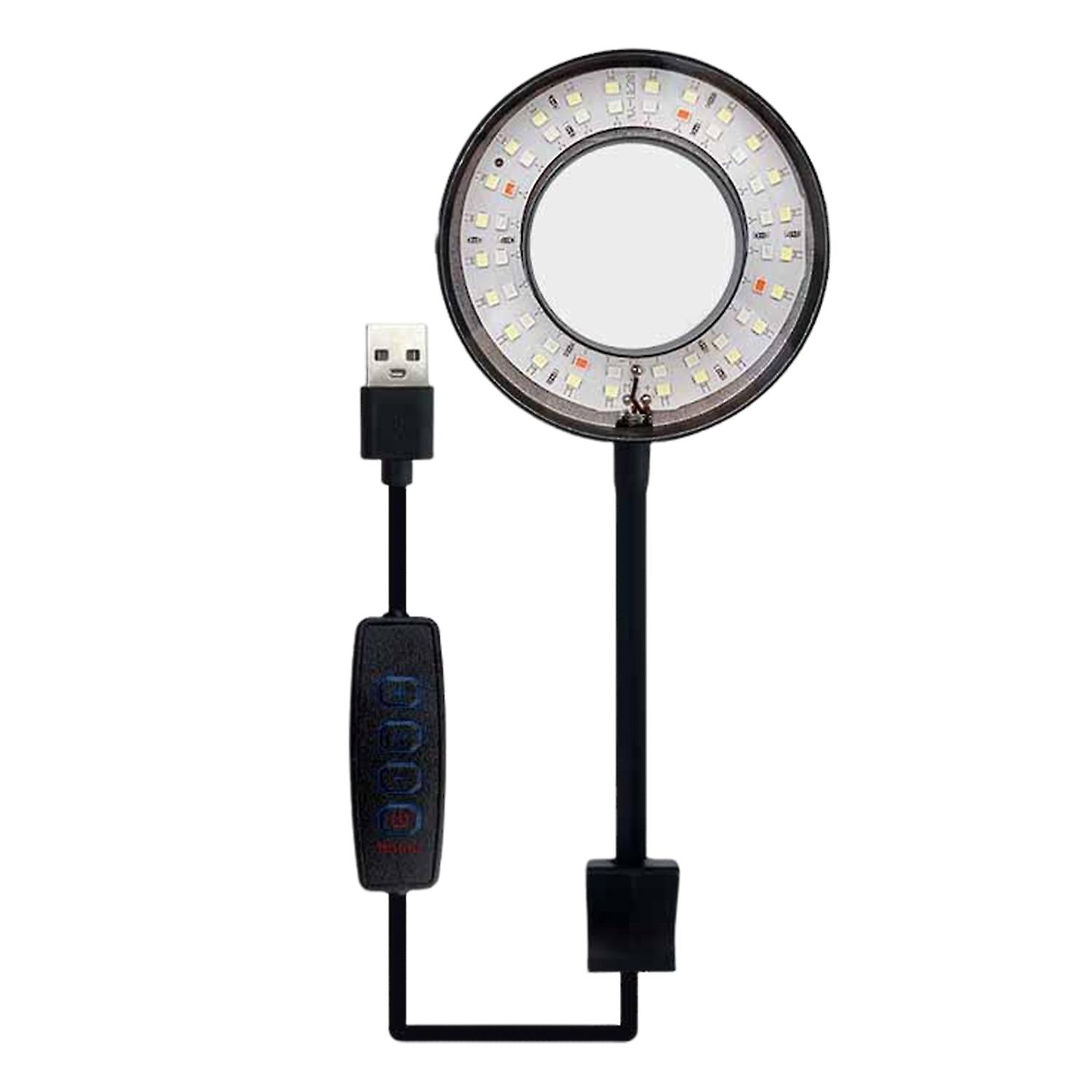 Fish Tank Light with 360-Degree Adjustable Hose Super Bright Flicker Free Plug-Play Clip LED
