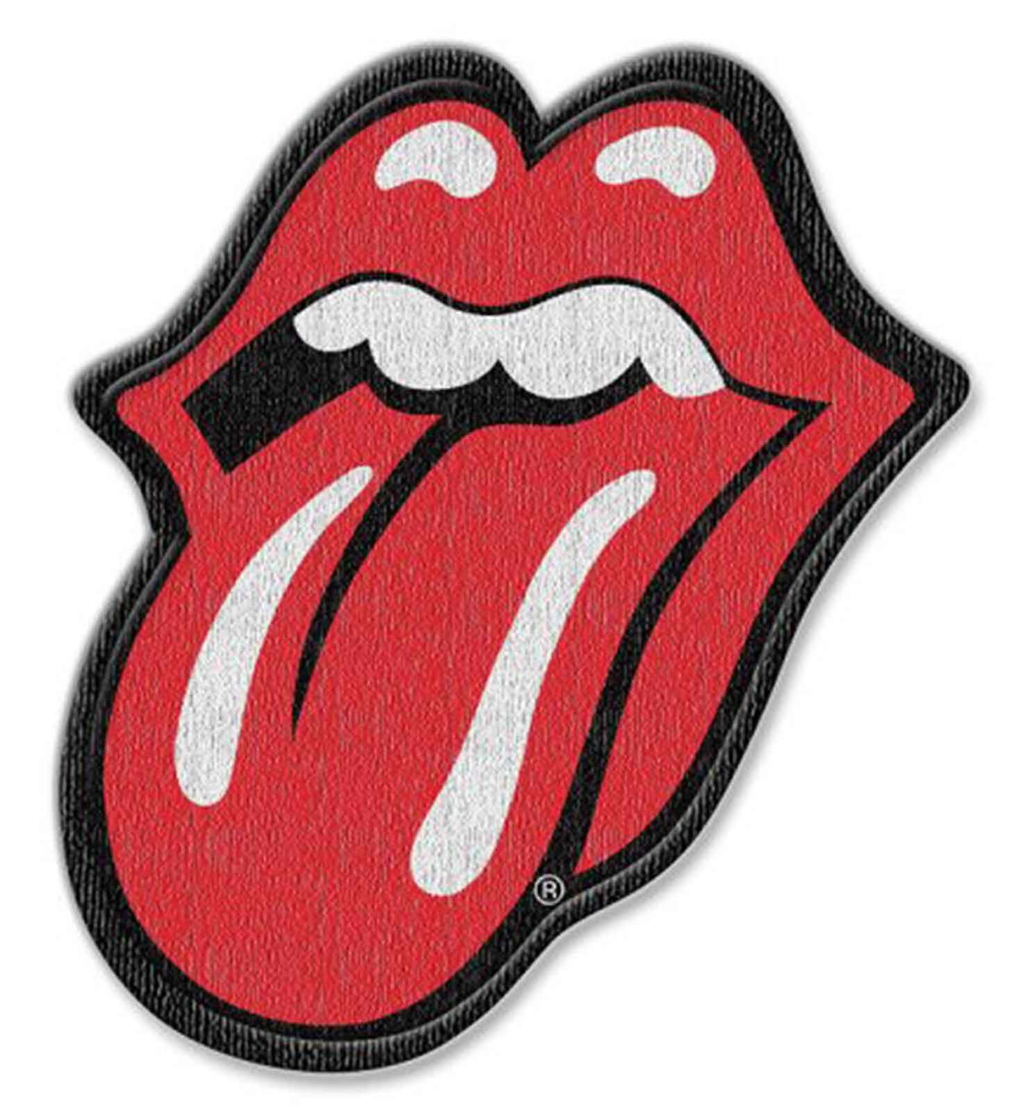 The Rolling Stones Patch Classic Tongue Logo Large cut out new Official Iron on
