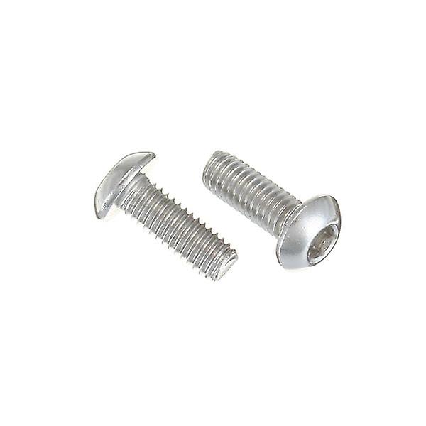 M3sh6 50pcs M3 Stainless Steel Hex Socket Button Round Head Cap Screw Bolts 4-20mm Optional Length