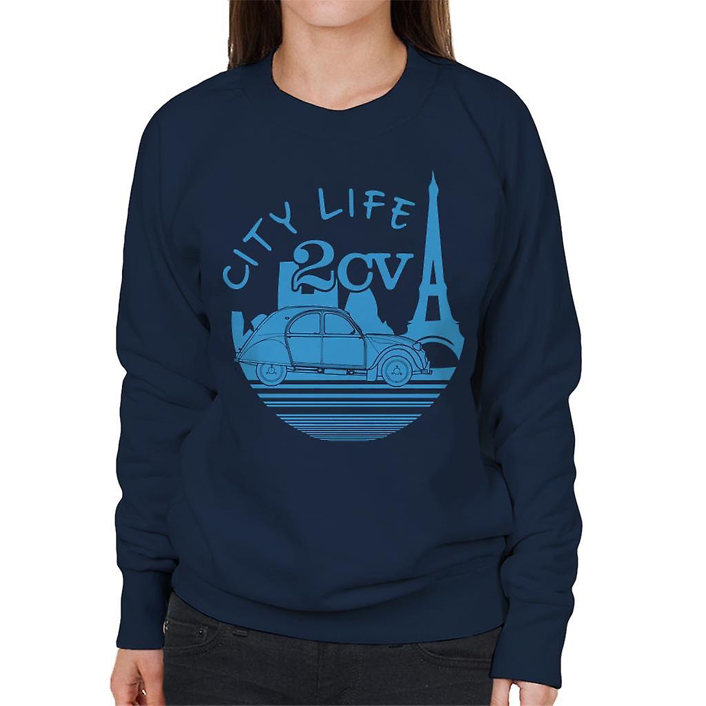 Citroen 2CV City Life Paris Women's Sweatshirt