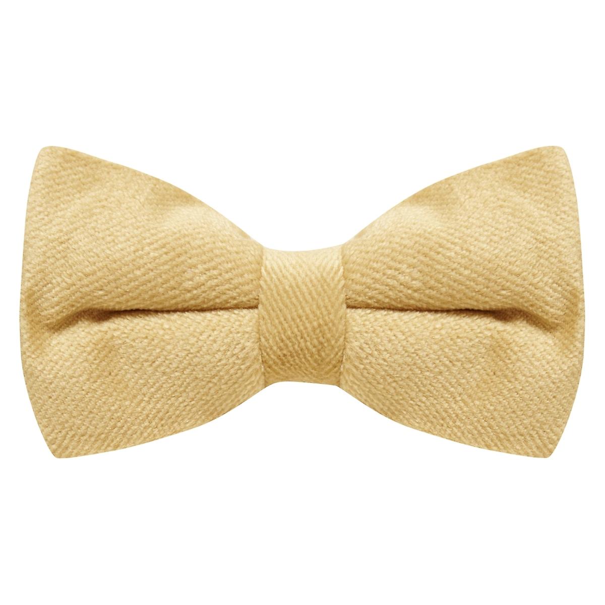 Heritage Gold Textured Velvet Bow Tie
