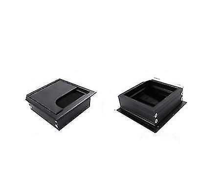 B Rectangular Aluminum Alloy Desk Wire Hole Cover cable Organizer