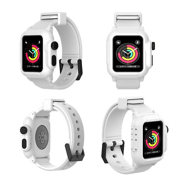 Replacement Silicone Strap for Apple Watch Series 2/3 42mm - White