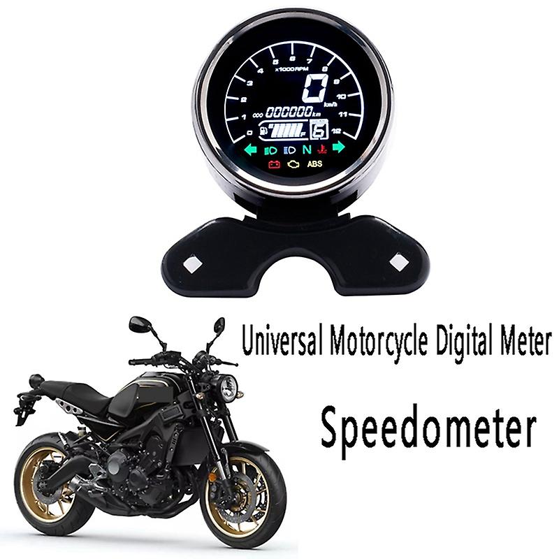 Universal Motorcycle Digital Meter Assembly Speedometer Odometer LCD Meter Multi-Functional Gauges Instrument