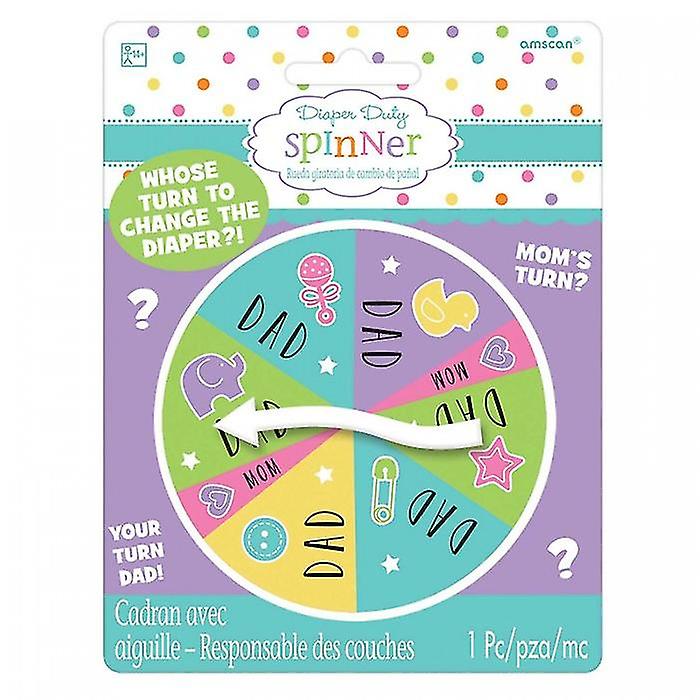 Amscan Diaper Duty Baby Shower Spinner
