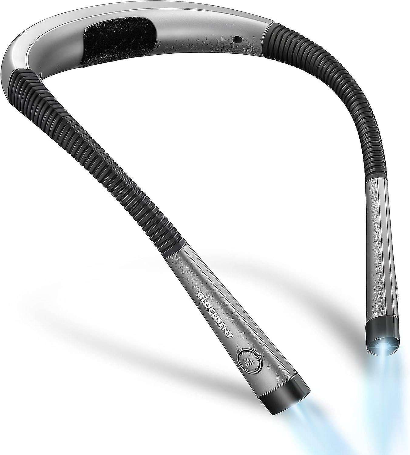 Rechargeable Neck Reading Lamp, Lamp for Reading in Bed, 3 Colors, 6 Brightness Levels, Foldable Arm