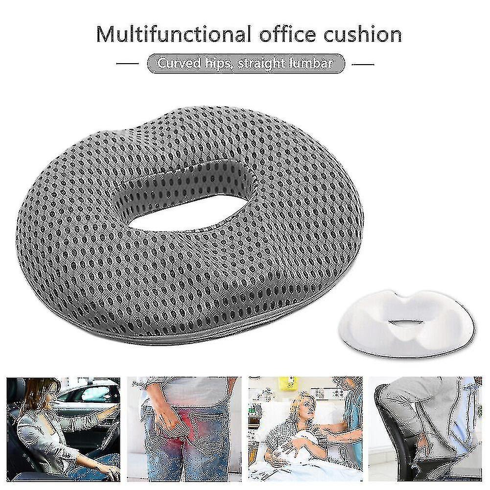 Coussin de siège en forme de donut, confort, soulagement de la douleur, oreiller pour hémorroïdes et coccyx, soins chirurgicaux A+