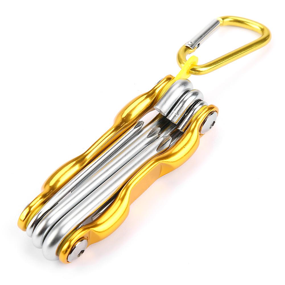 Portable Folding Torx Star Key Bit Screwdriver & Wrench Set