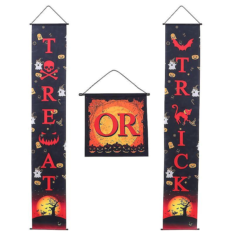 1set Hanging Halloween Banners For Halloween Decorations