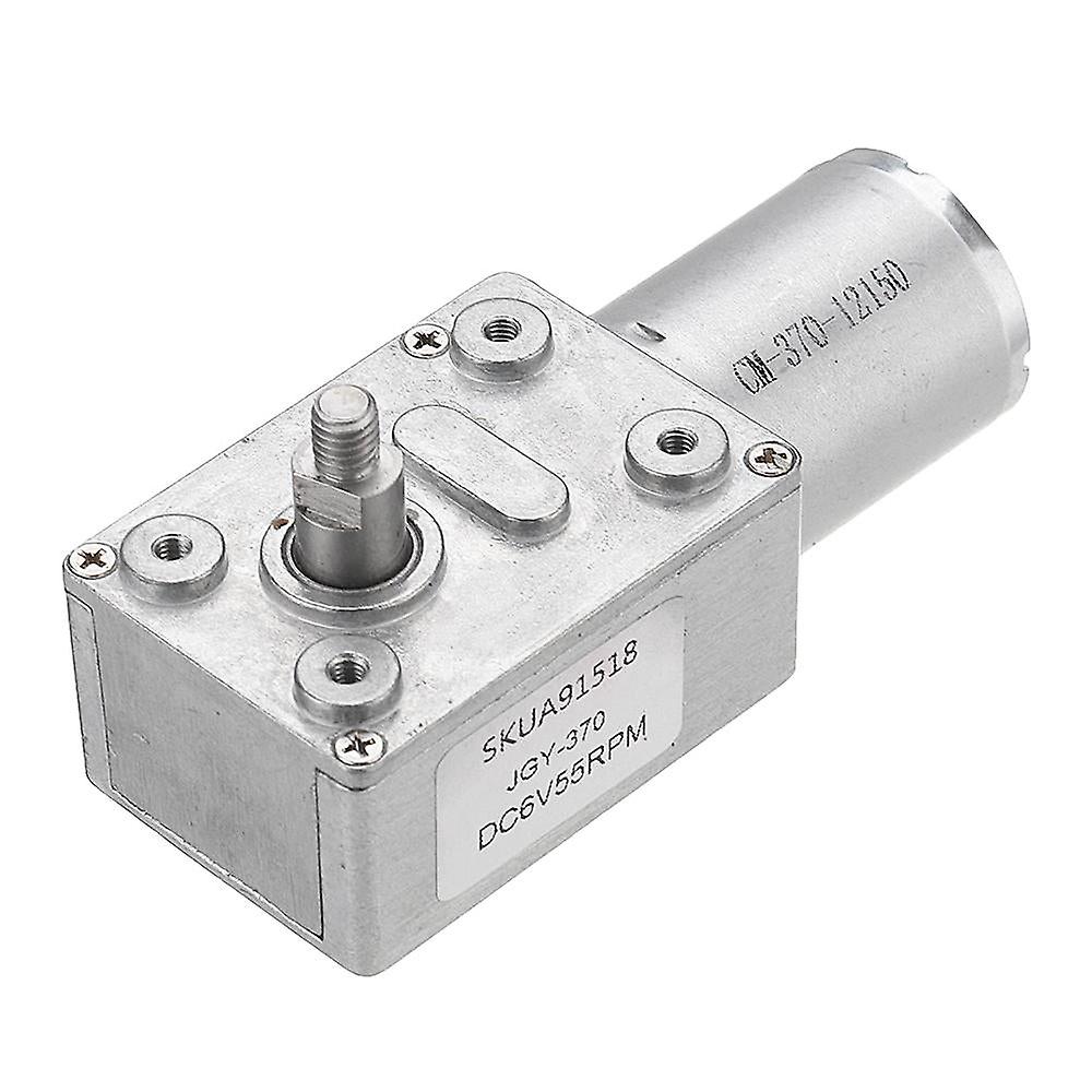 Worm Gear Motor Dc 6v 55rpm Reduction Reversible Self-locking Motor