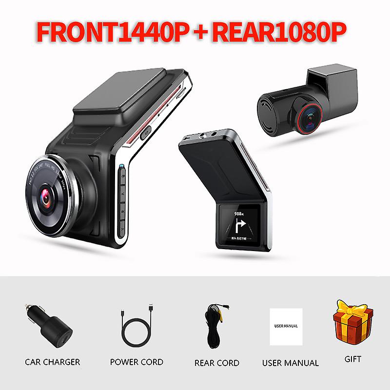 Dash Cam Front And Rear Uhd2160p Video Recorder 24h Parking Auto Wifi 2 Cam Night Vision Car Dvr Camera Dashcam