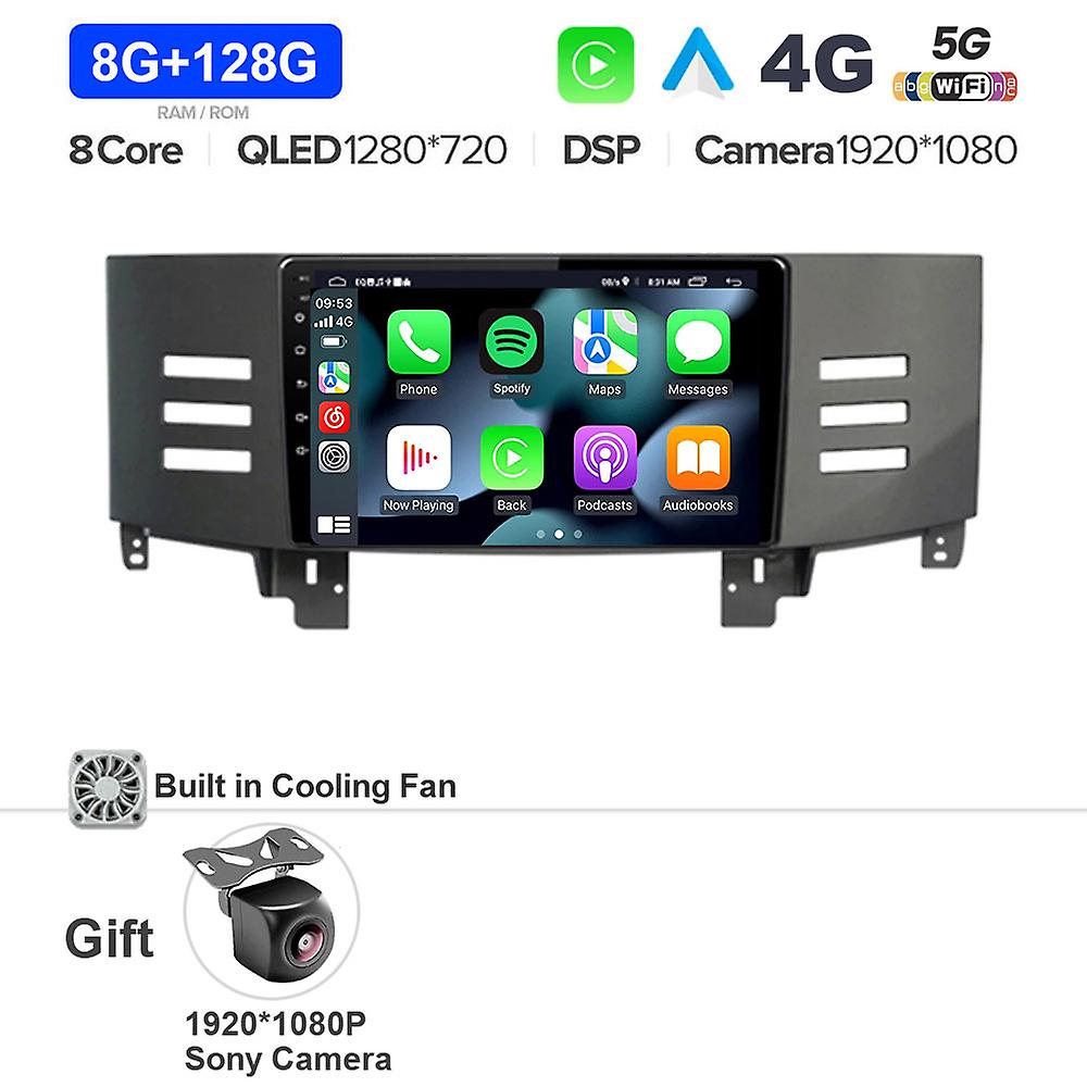 Car Radio Multimedia Player For Toyota Reiz Mark X 2005 2006 - 200 Android 13 Navigation Gps Audio Touchscreen Carplay Ips Dsp