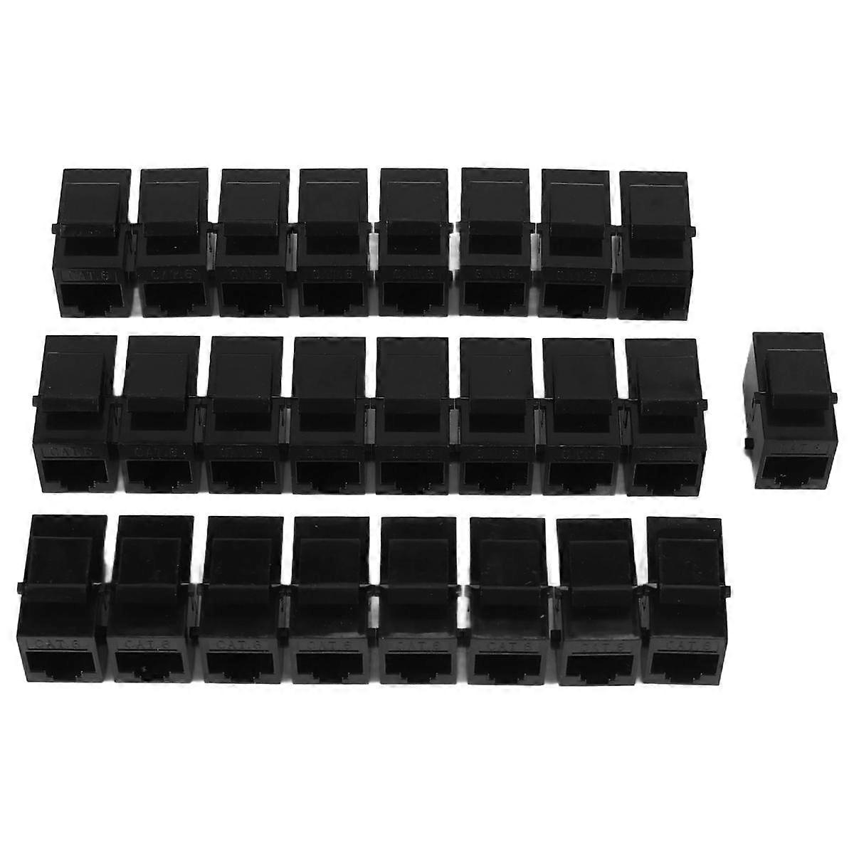 25 Pcs Rj45 Coupler Cat6 Jacks Inline Coupler Female to Female Insert Coupler