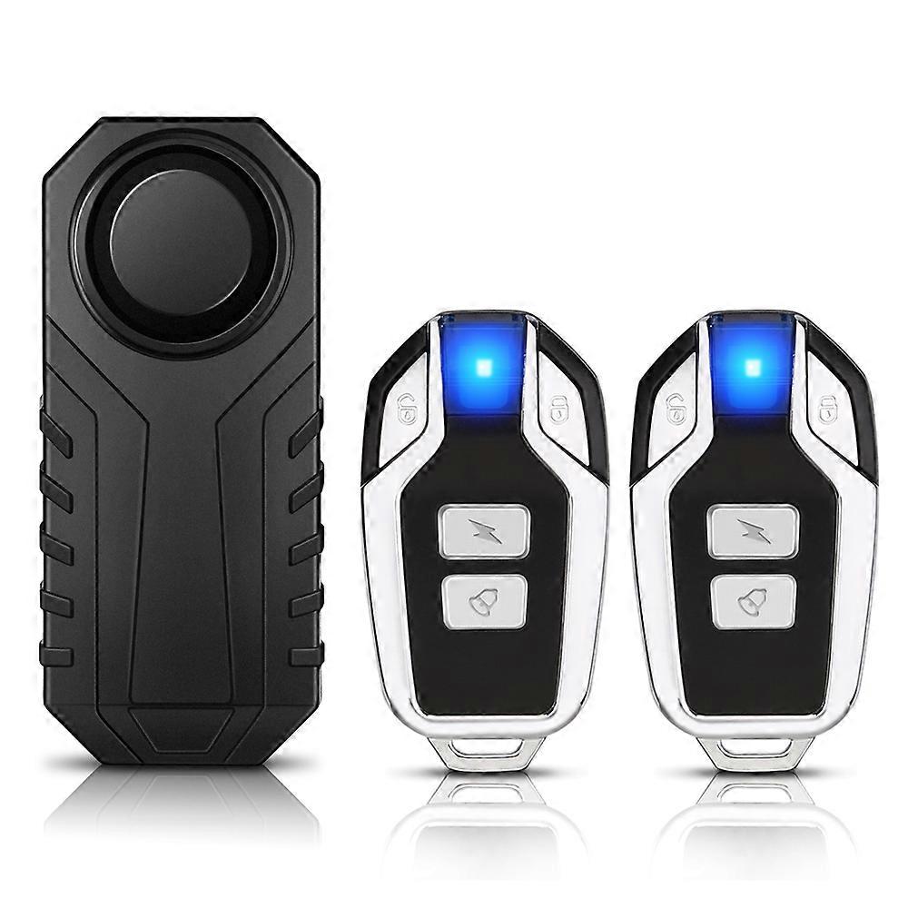Ouspow Motorcycle Bike Wireless Remote Control Alarm Vibration Sensor 113dB Loud Waterproof Security Alarm~8917