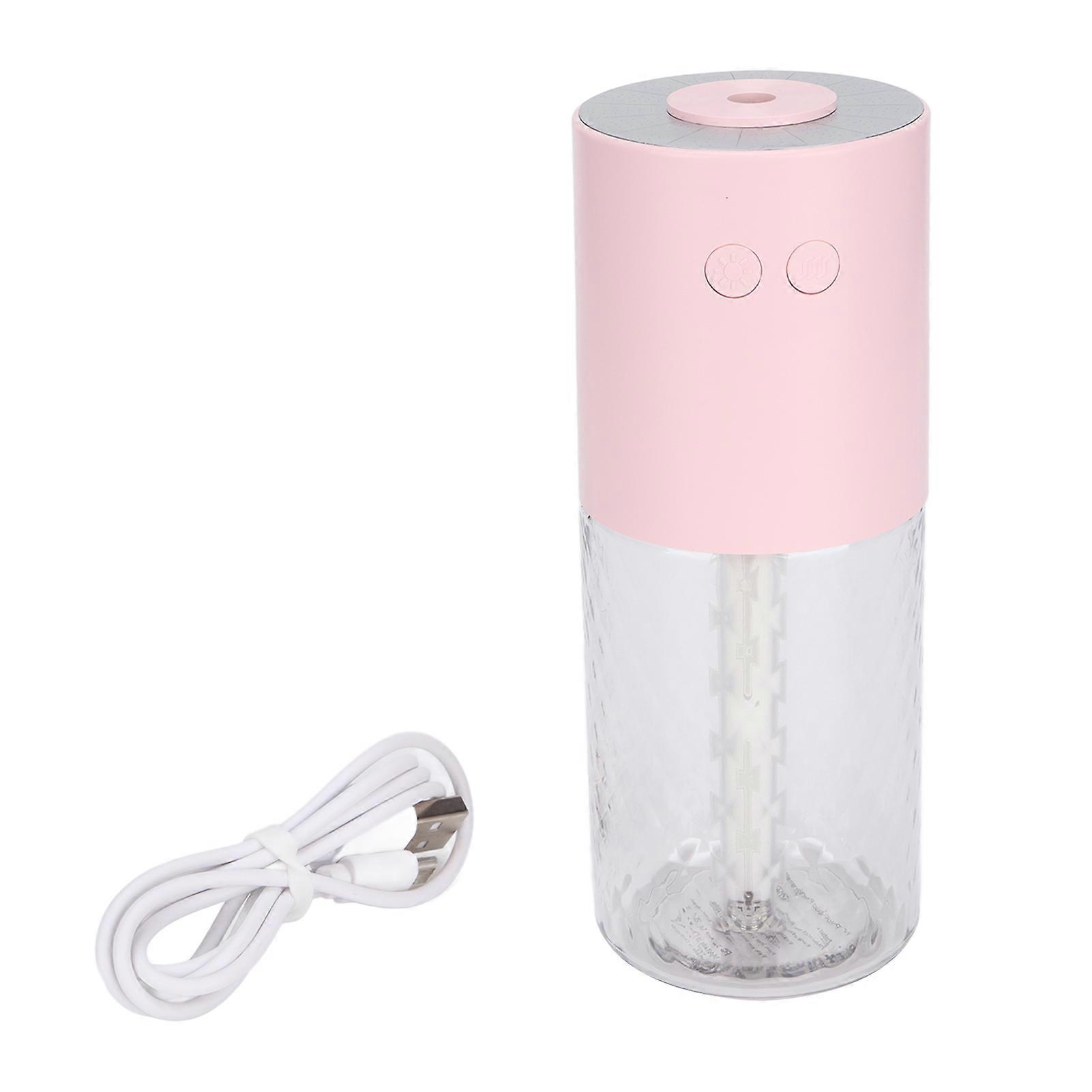 Mini Humidifier Silent Portable Desktop Cool Mist Usb Humidifier With Led Lights For Bedroom Officedark Blue