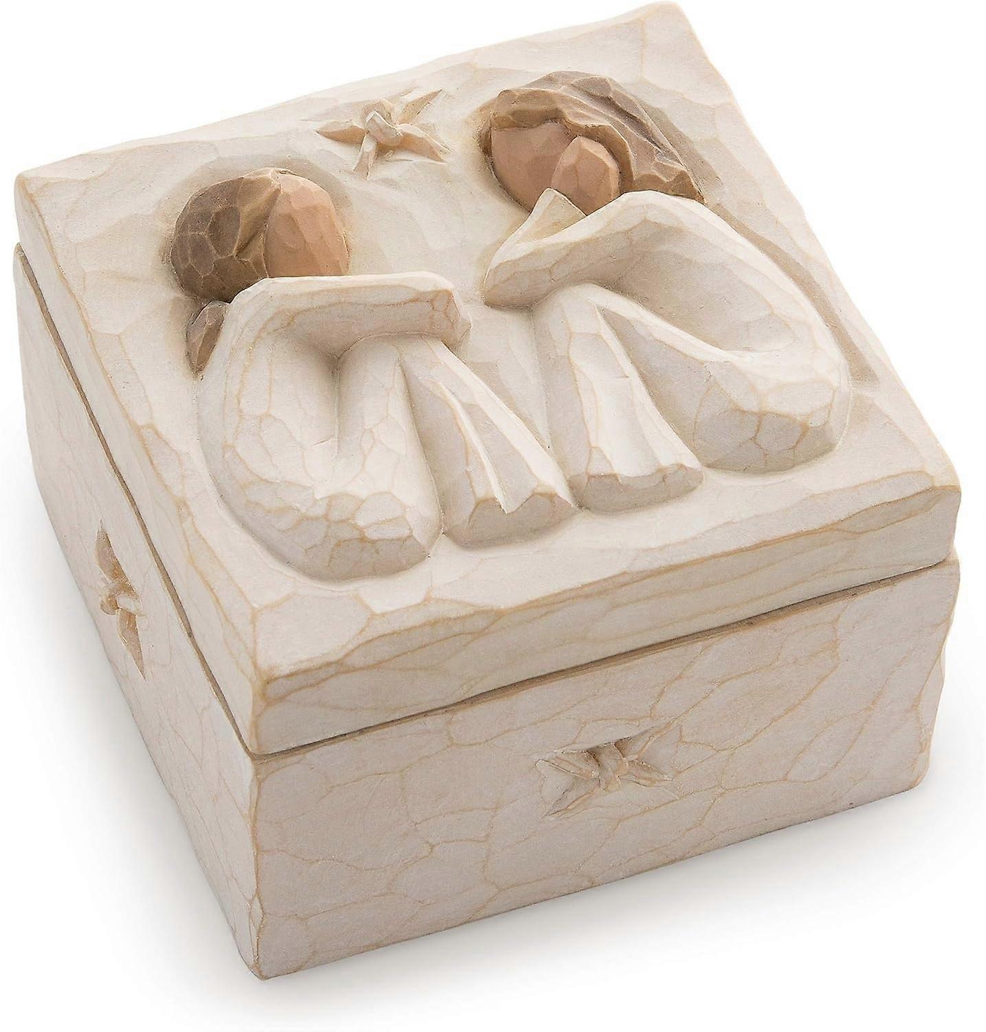Sculpted Hand-Painted Keepsake Box.