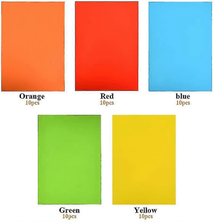 50 Sheets Of Self-adhesive Colored Paper A4 297 * 210 Mm, For Address ...