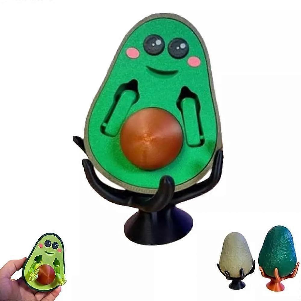 3D Printed FCK-You-Cado, 3D Printed Bad Avocado, Printed Middle Finger Statue