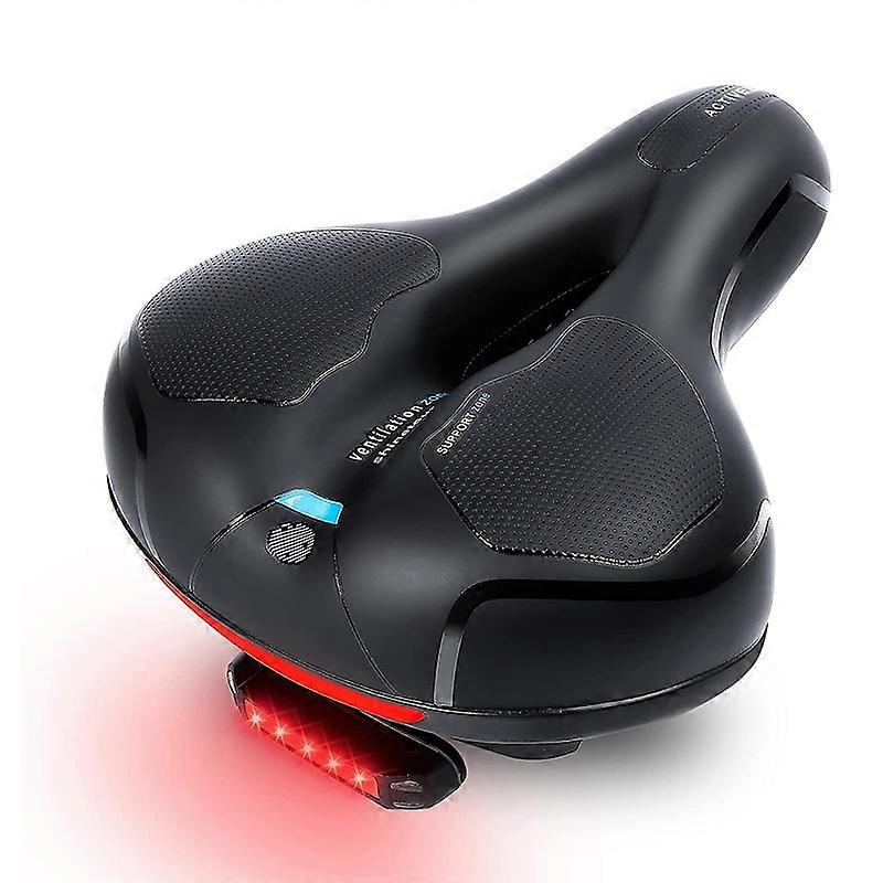 Bike Seat - Waterproof Comfortable Bicycle Saddle ,Soft Wide Memory Foam Gel Bike Cushion with Tail