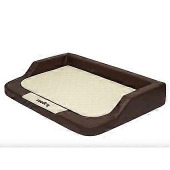 Luxury brown dog bed